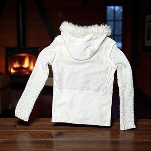 SITA Couture White Zip-Up Jacket/Hoodie - size M